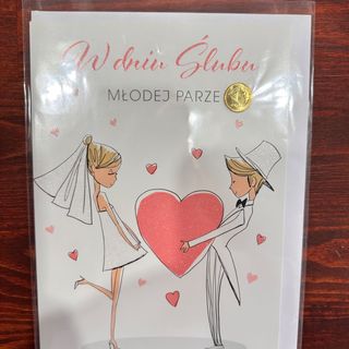 Kartka W dniu Ślubu młodej parze