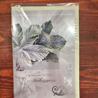 Kartka z wyrazami szczerego współczucia