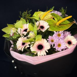 Bukiet zielony anturium