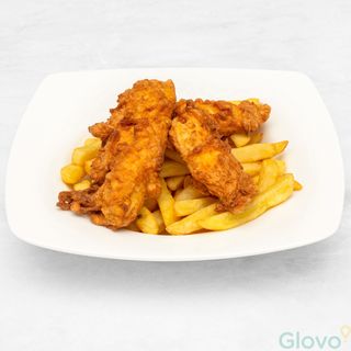Nuggetsy drobiowe z frytkami