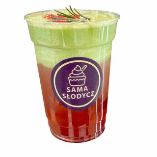 Hibiscus coconut cloud foam matcha