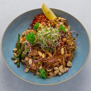 Smażony makaron ryżowy