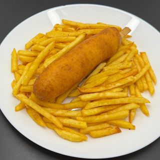 Corn dog z sera Cheder