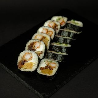 Futomaki krewetka z pomarańcza 12 szt