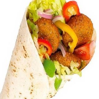 Mały na cienkim falafel