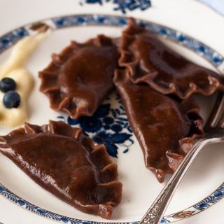 Pierogi z wiśnią , dumplings with cherry