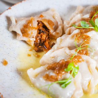 pierogi z kapustą i grzybami , dumplings with cabbage & muschrooms