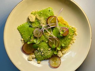 Ravioli pistacjowe małe