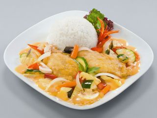 32. Ryba panierowana w czerwonym curry