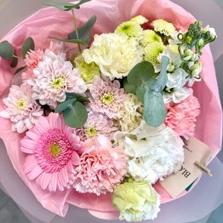 Delikatny bukiet w różowo-białym miksie | rozmiar XS