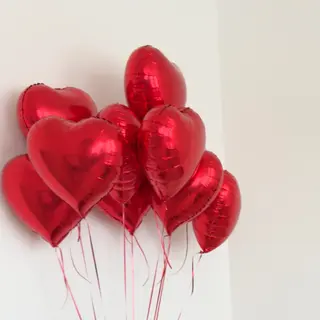 Red hearts