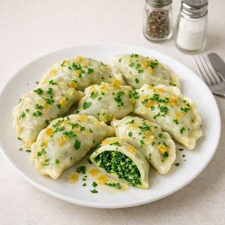 Pierogi ze szpinakiem