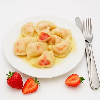 Pierogi z truskawkami