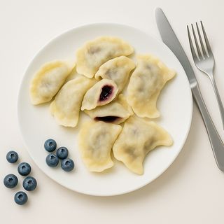 Pierogi z jagodami