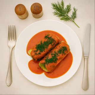 Gołąbki z sosem pomidorowym