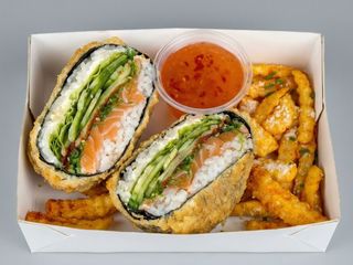 Sushi burger tuńczyk pieczony