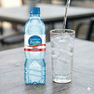 Woda Krystaliczne Źródło Gazowana - 500 ml