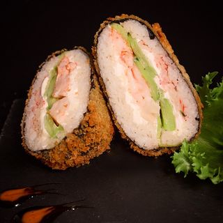 Sushi burger z krewetka