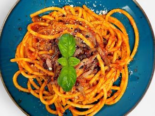 Pasta  all’Amatriciana Guanciale