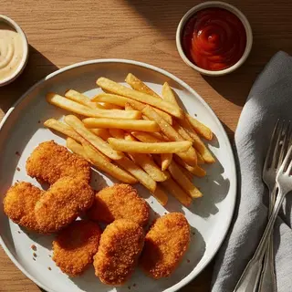 Nuggetsy z frytkami