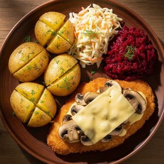 Drobiowy z serem i pieczarkami