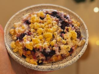 Drożdżówka z jagodami