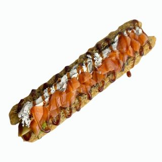 Roll dog z łososiem