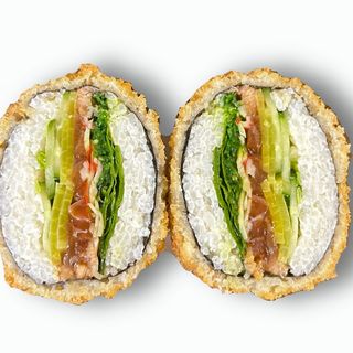 Sushi burger z łososiem normalny