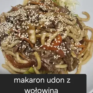 Makaron Udon z wołowiną