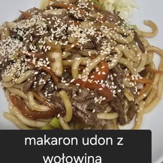 Makaron Udon z wołowiną