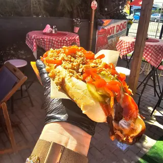 Hot dog z kiełbasą XXL