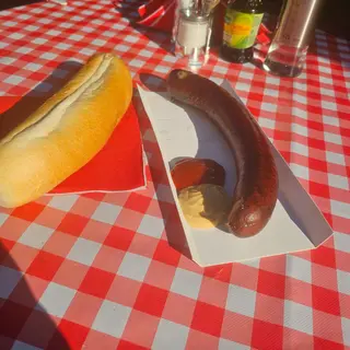 Kiełbasa XXL na tacce