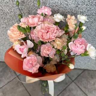 Bukiet S/9 pastelowych goździków