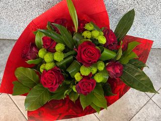 Bukiet z 11 czerwonych róż
