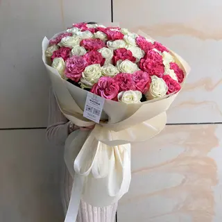 Pink and White