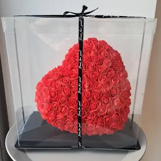 Serce czerwone 25 cm