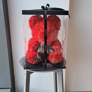 Czerwony miś 25 cm