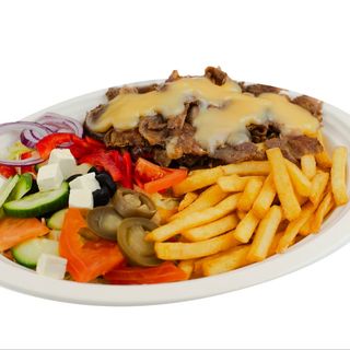 Talerz kebab z serem