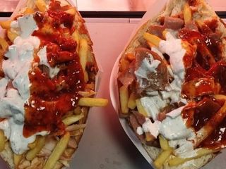 Kebab americana z frytkami