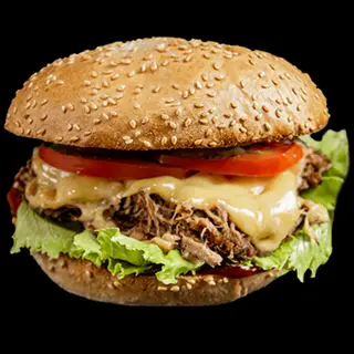 Burger z szarpaną wołowiną 440g