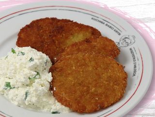 Placki ziemniaczane z twarożkiem