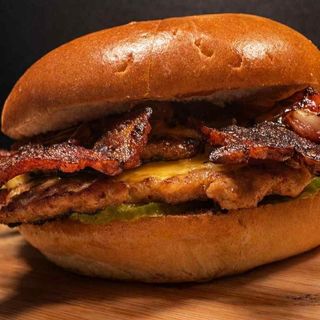 Podwójny BBQ bacon smash