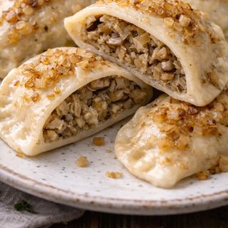 Pierogi z kapustą i grzybami