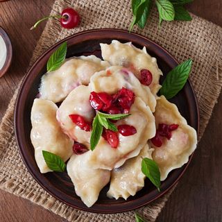 Pierogi z truskawkami 9 szt.