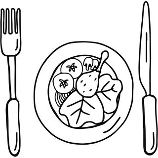 Zupa pieczarkowa + stek z batata z frytkami i wiosenną sałatka