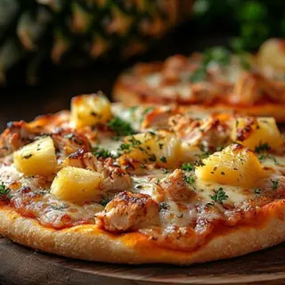 Pizzerinka z kurczakiem i ananasem, 1szt