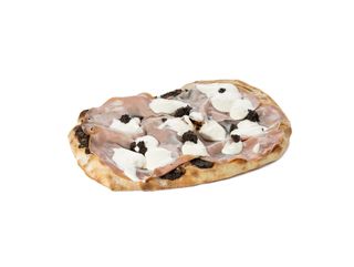 Pinsa Romana, mortadella z truflą, krem truflowy