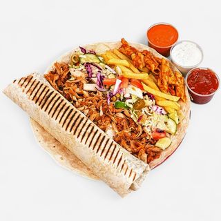 Rollo z frytkami lub makaronem