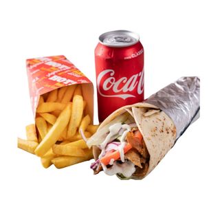 Zestaw 9 – Wege Rollo + frytki (małe) + napój.