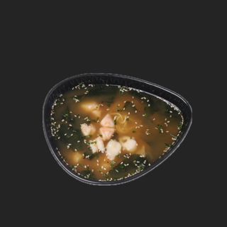 Zupa miso z krewetkami